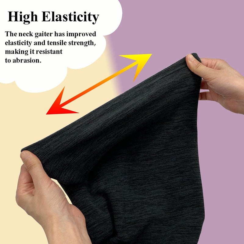 Beurlike 2 Pack Winter Neck Warmer Gaiter Women Men Fleece Warm Windproof Face Scarf Cover Ski Mask for Cold Weather - Image 4